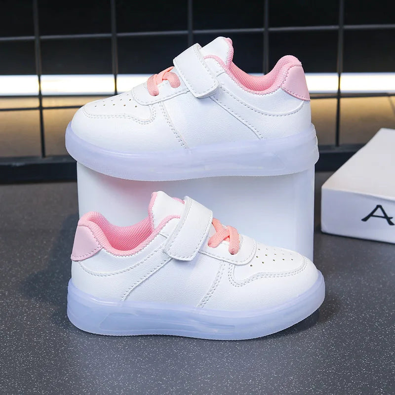 Zapatillas con luces patchwork