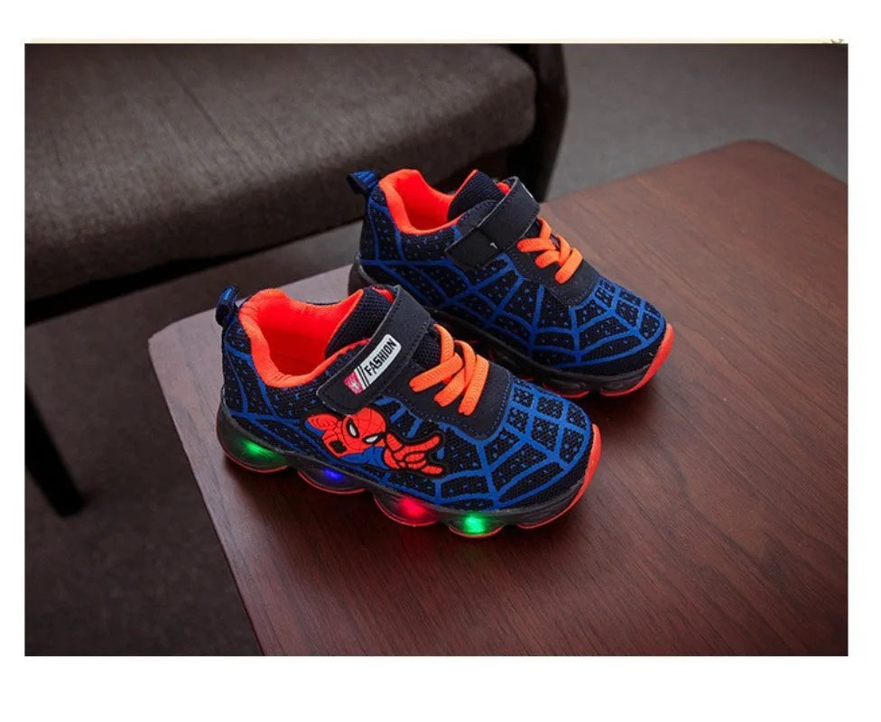 Zapatillas Spiderman con luz
