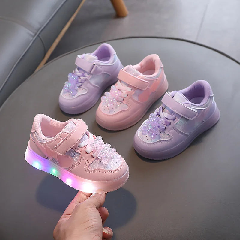 Zapatillas Osito Brillante con Luces LED