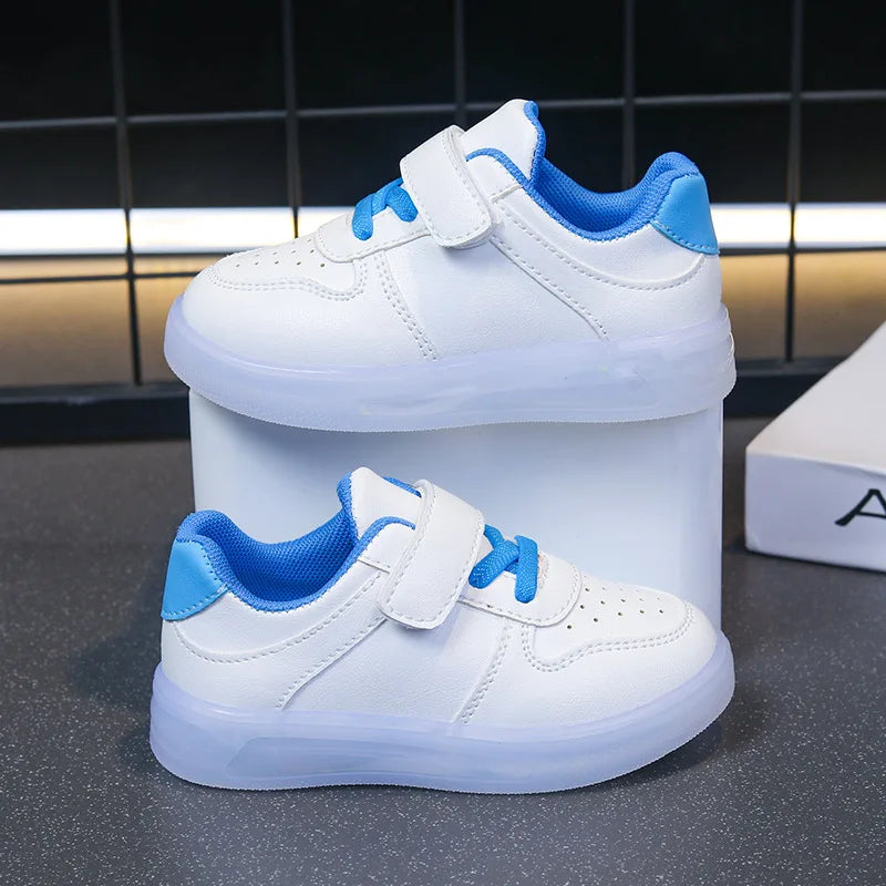 Zapatillas con luces patchwork