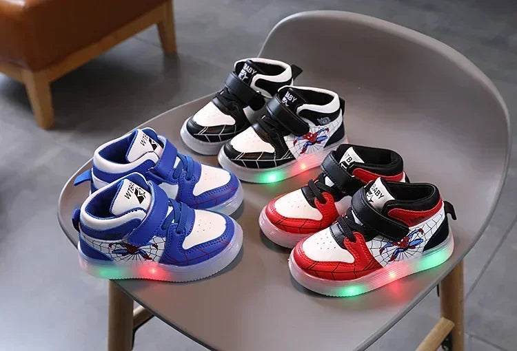 Zapatillas con luces Spiderman