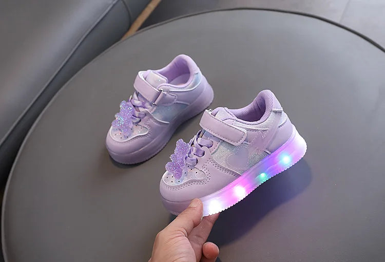 Zapatillas Osito Brillante con Luces LED
