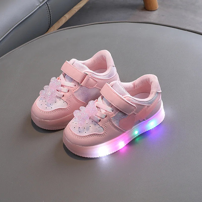 Zapatillas Osito Brillante con Luces LED