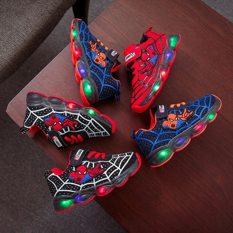 Zapatillas Spiderman con luz