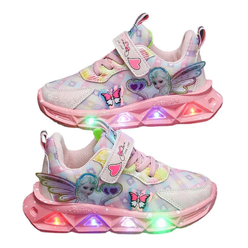 Zapatillas con luces Elsa Mariposas y Alas