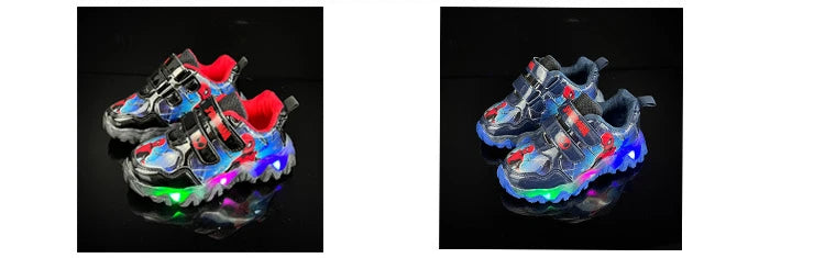 Zapatillas Spiderman con luces LED