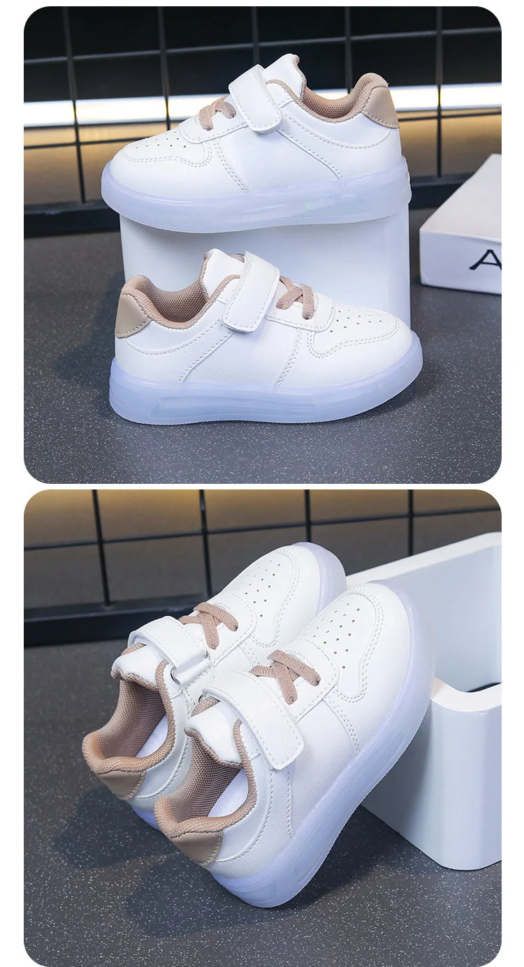 Zapatillas con luces patchwork