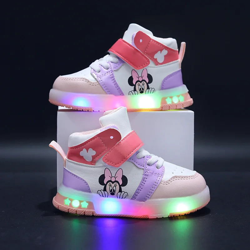Zapatillas Mickey y Minnie con Luces LED