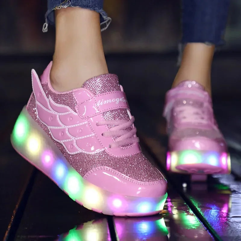 Zapatos de patines con luces LED
