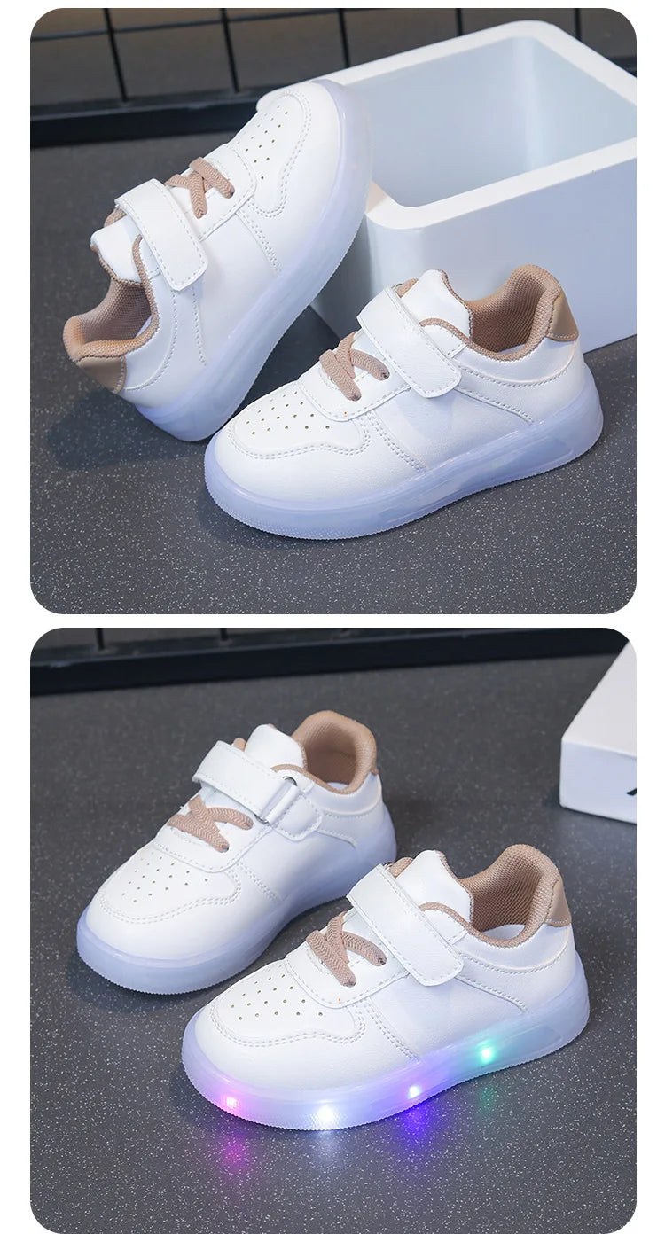 Zapatillas con luces patchwork