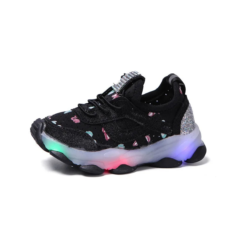 Zapatillas con luces LED – Estampado de Mariposas
