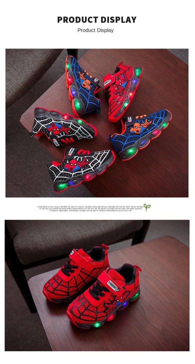 Zapatillas Spiderman con luz