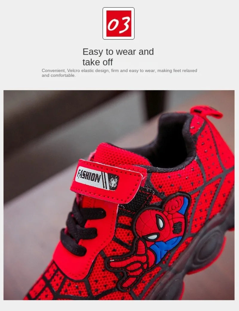 Zapatillas Spiderman con luz