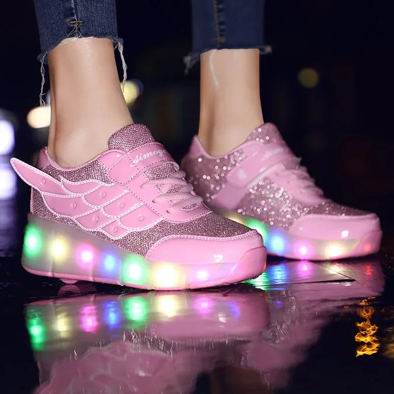 Zapatos de patines con luces LED
