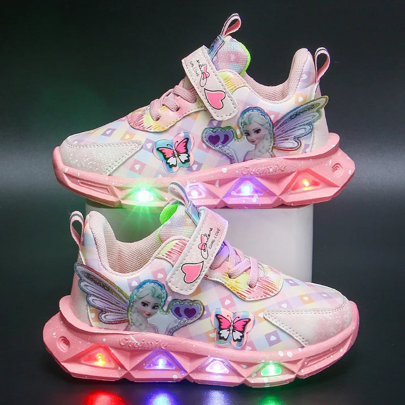 Zapatillas con luces Elsa Mariposas y Alas