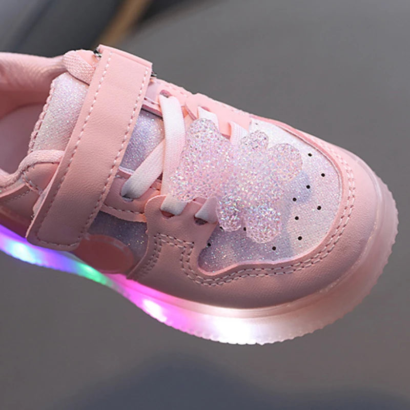 Zapatillas Osito Brillante con Luces LED