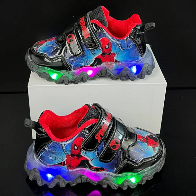 Zapatillas Spiderman con luces LED