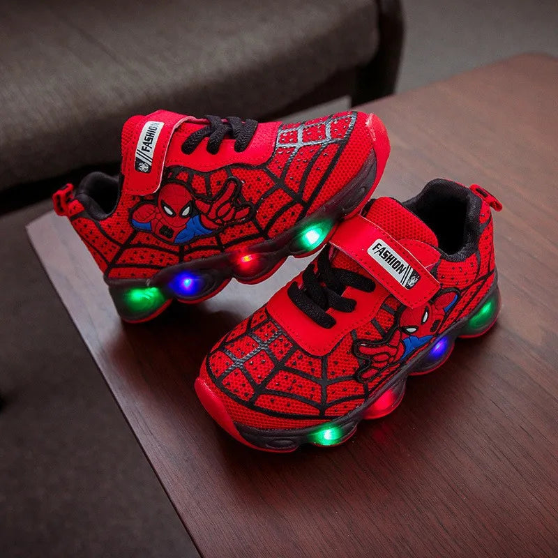 Zapatillas Spiderman con luz