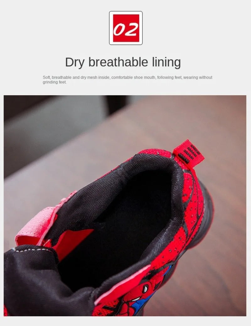 Zapatillas Spiderman con luz