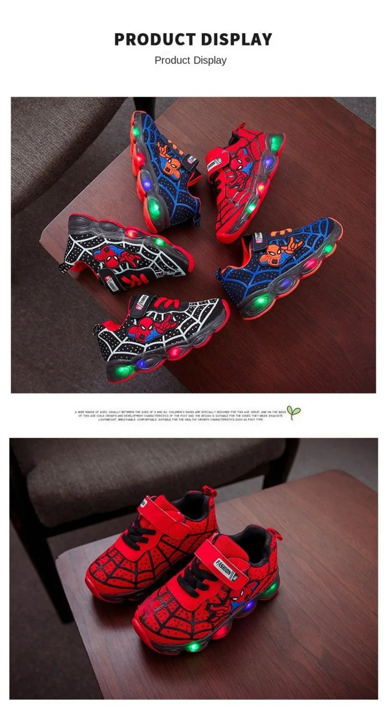 Zapatillas Spiderman con luz