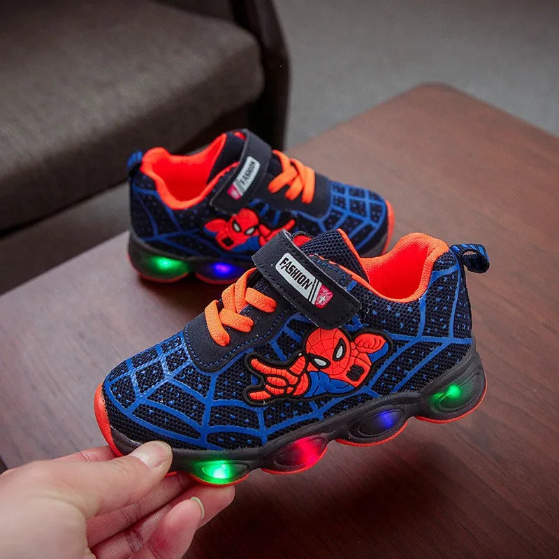 Zapatillas Spiderman con luz
