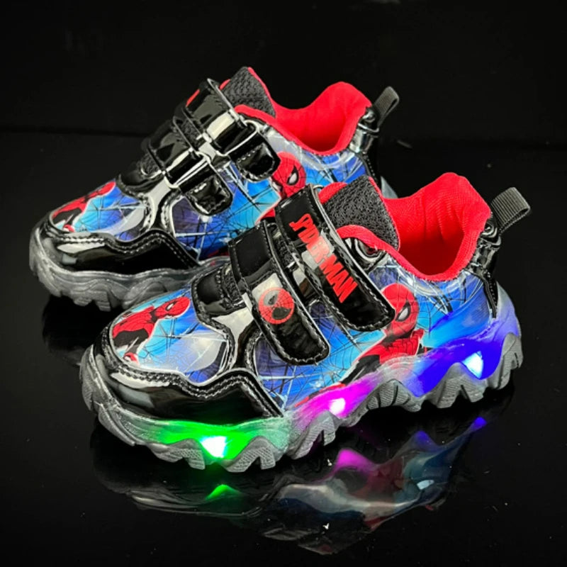 Zapatillas Spiderman con luces LED