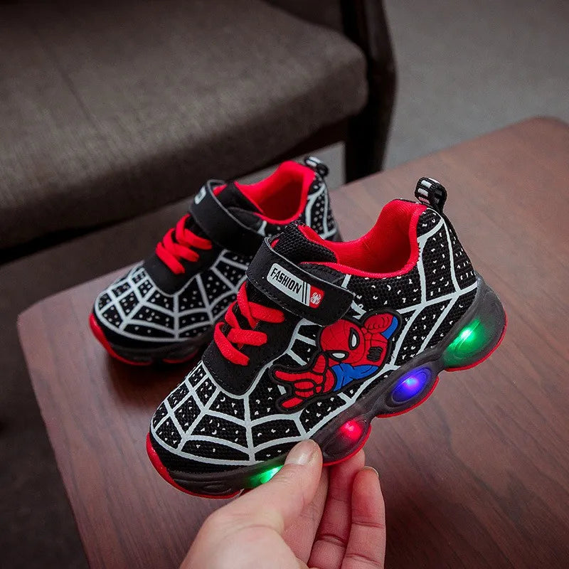 Zapatillas Spiderman con luz