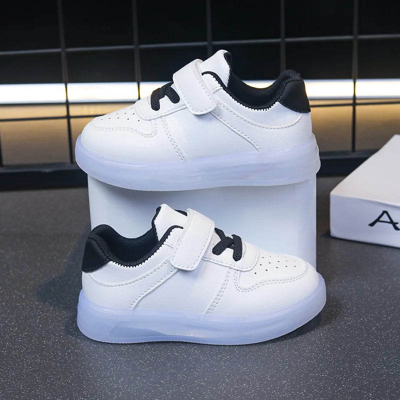 Zapatillas con luces patchwork
