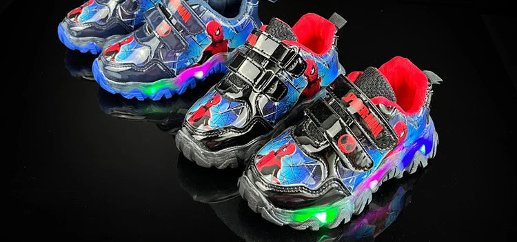 Zapatillas Spiderman con luces LED
