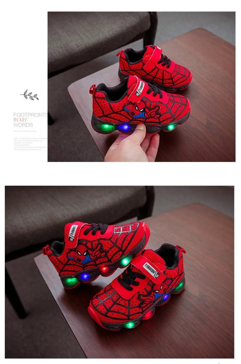 Zapatillas Spiderman con luz