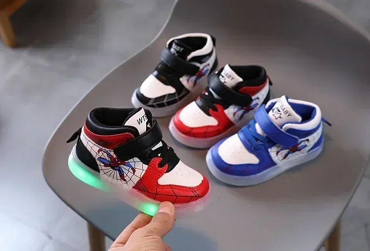 Zapatillas con luces Spiderman