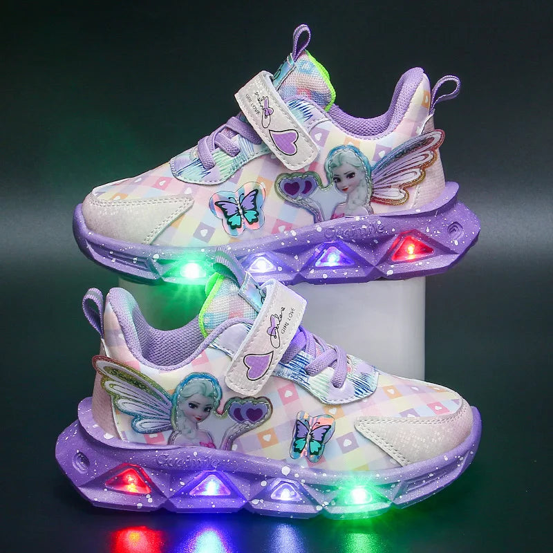 Zapatillas con luces Elsa Mariposas y Alas