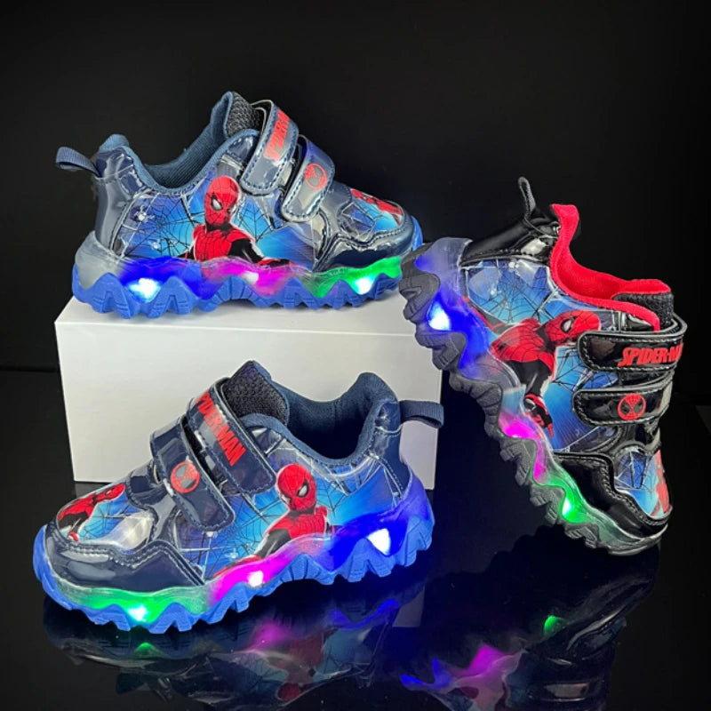 Zapatillas Spiderman con luces LED