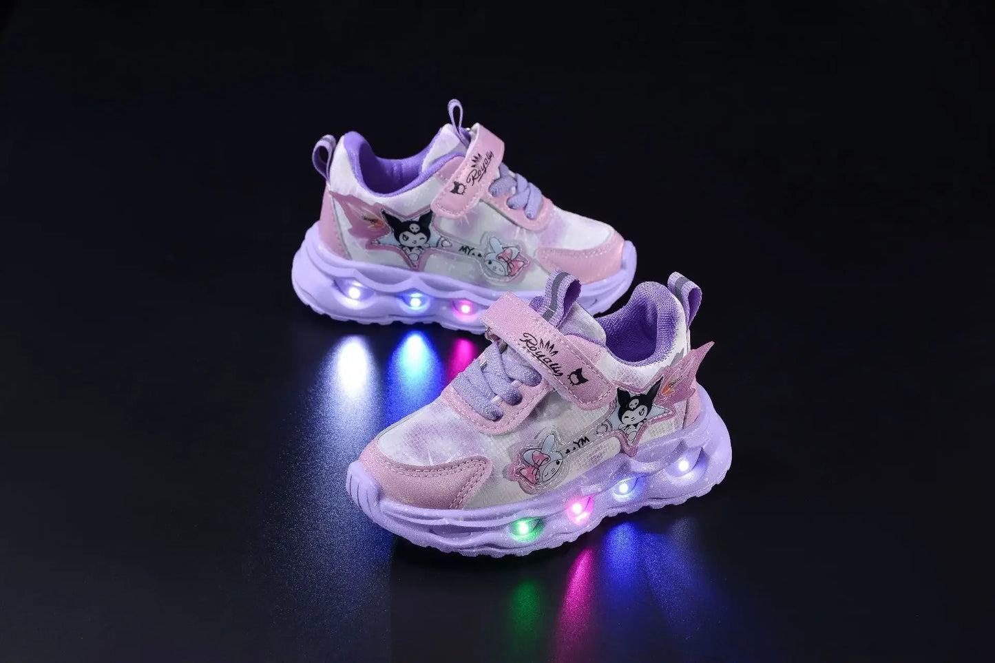 Zapatillas Kuromi con luz LED