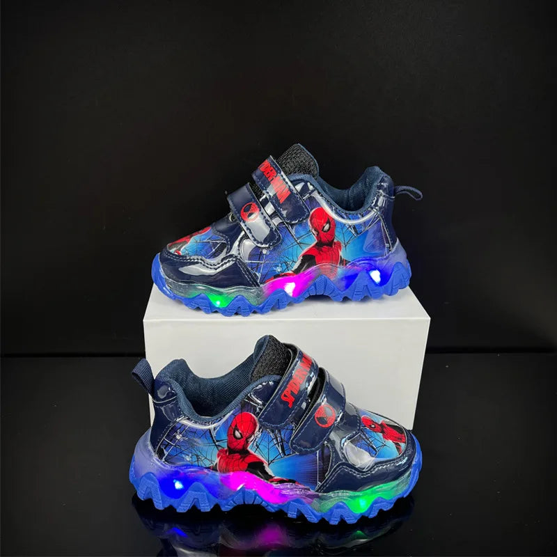 Zapatillas Spiderman con luces LED