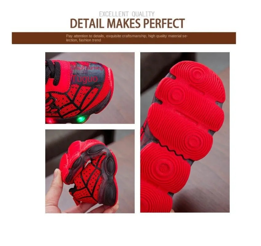 Zapatillas Spiderman con luz