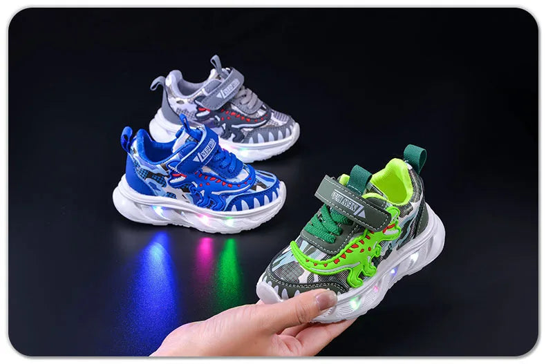 Zapatillas con luces Dinosaurio