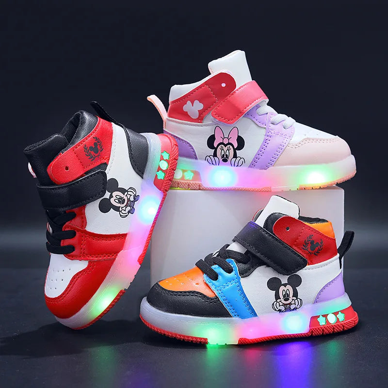 Zapatillas Mickey y Minnie con Luces LED