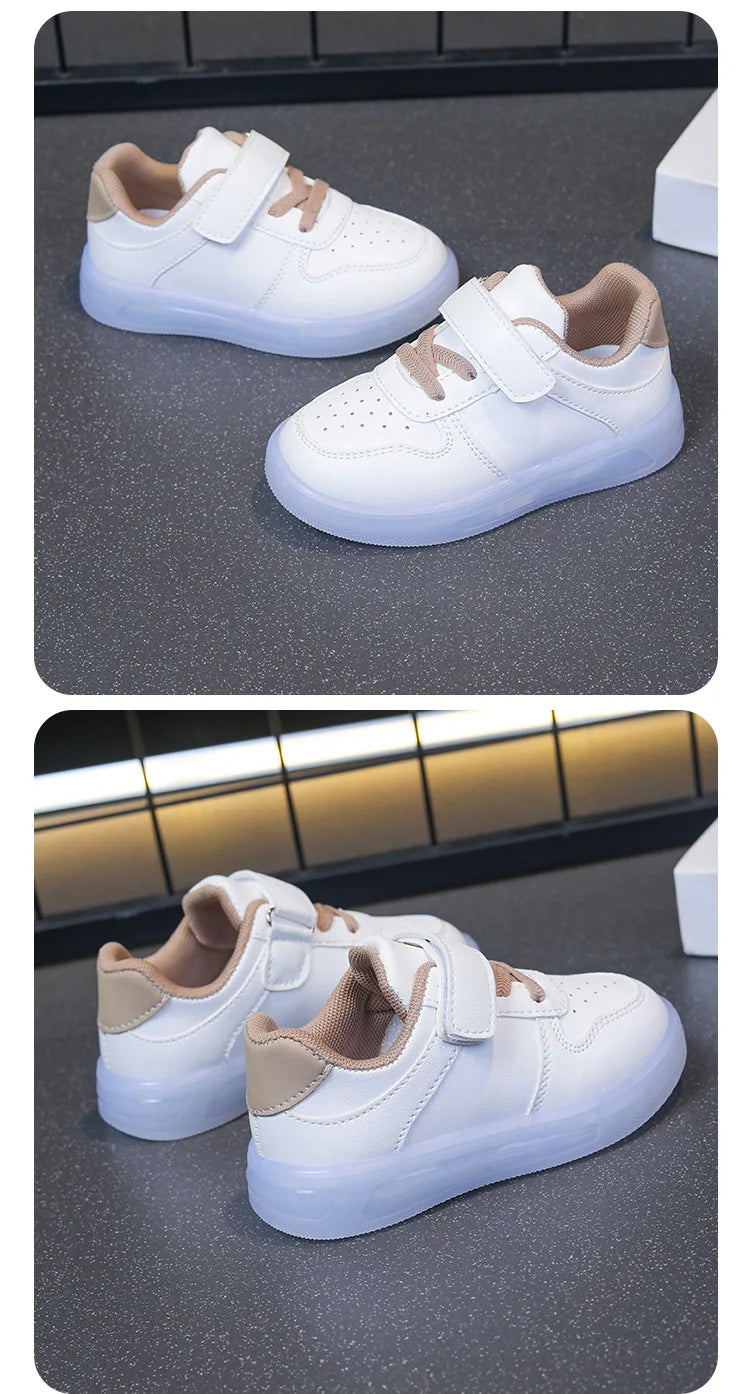 Zapatillas con luces patchwork