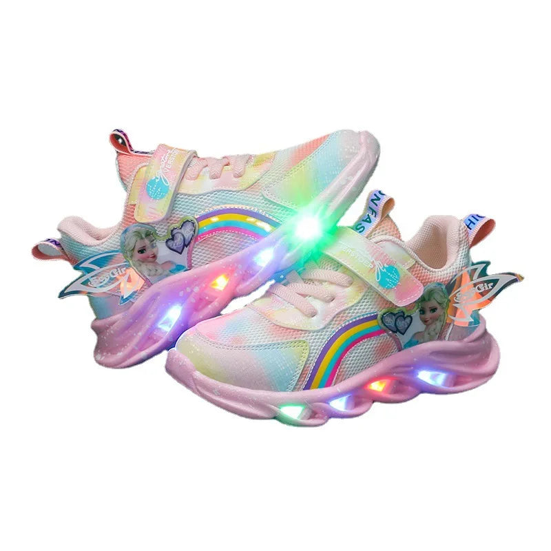 Zapatillas con luces -Elsa con alas