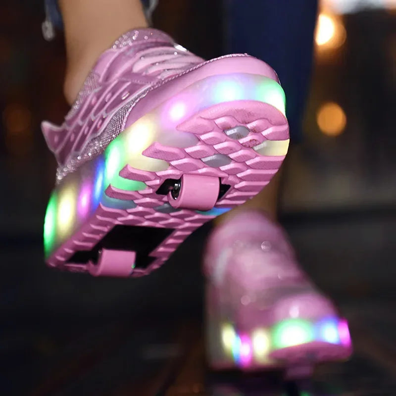 Zapatos de patines con luces LED