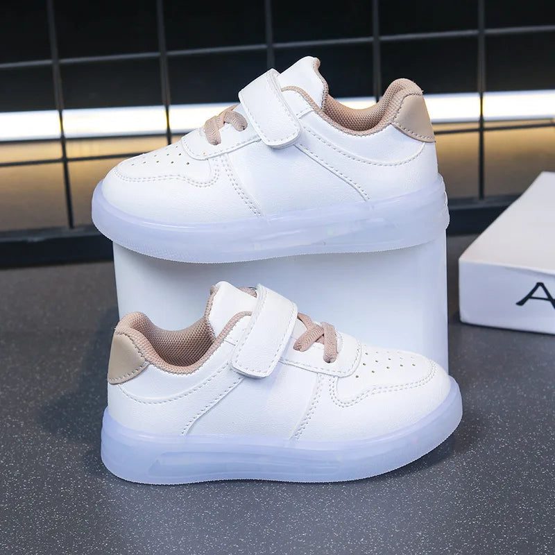 Zapatillas con luces patchwork