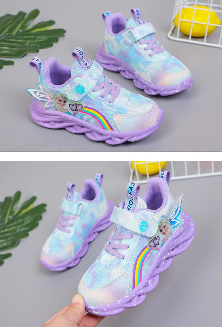 Zapatillas con luces -Elsa con alas