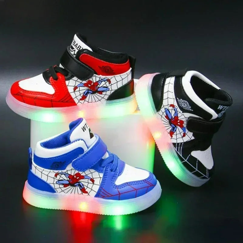 Zapatillas con luces Spiderman