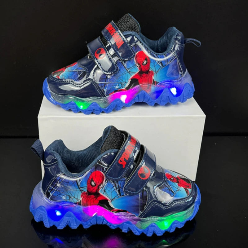 Zapatillas Spiderman con luces LED