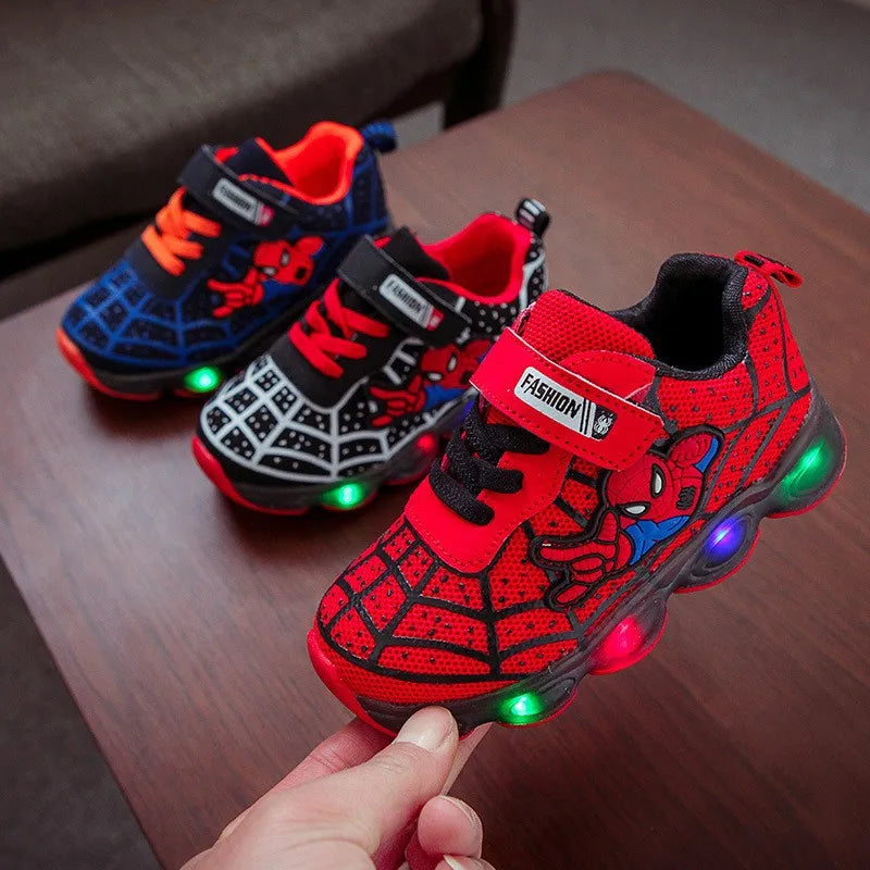 Zapatillas Spiderman con luz