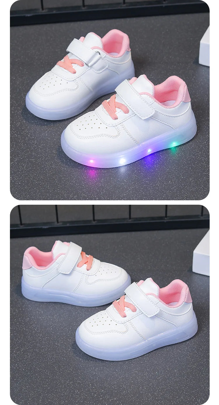 Zapatillas con luces patchwork