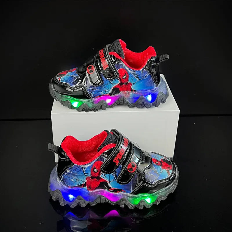 Zapatillas Spiderman con luces LED