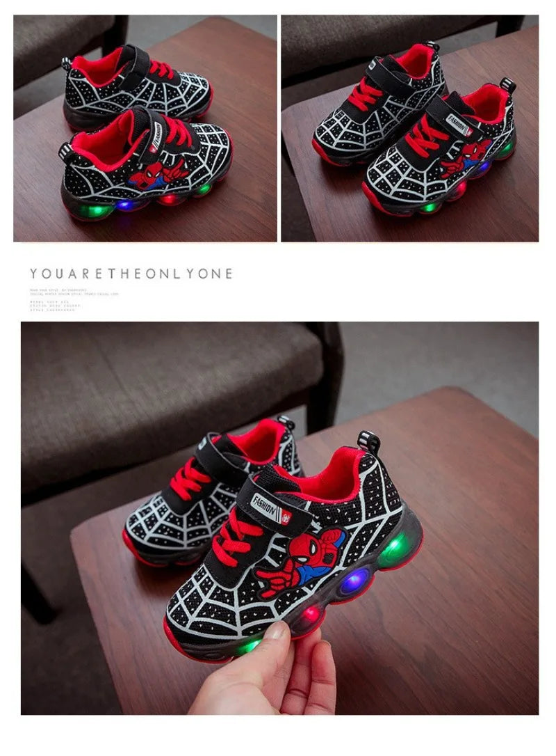 Zapatillas Spiderman con luz