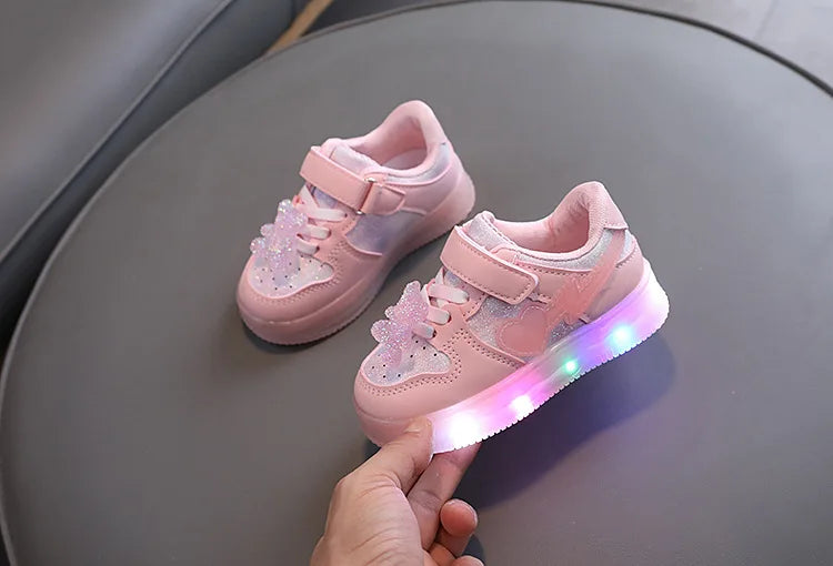 Zapatillas Osito Brillante con Luces LED